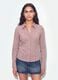 Pink checked slim-fit pure cotton poplin shirt_1