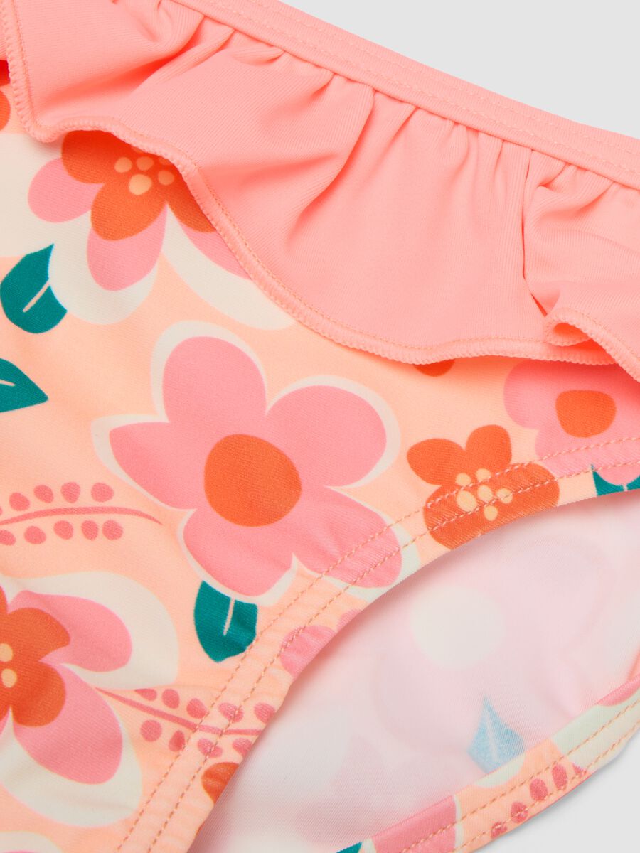Multicoloured floral baby girls&rsquo; stretch fabric bikini_2