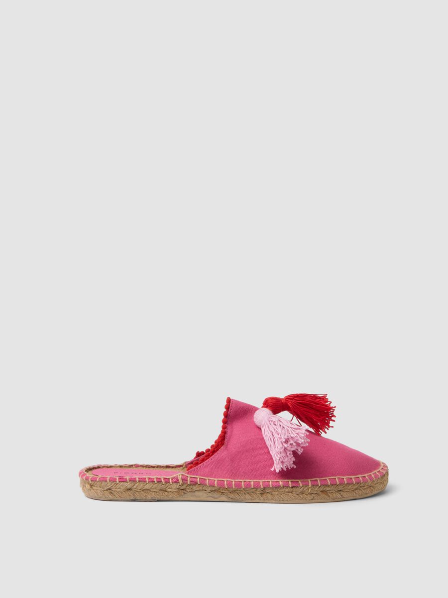Pink Sliders with Tassels_0