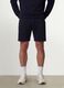 Blue cotton-blend shorts with elasticated waist, regular fit_1
