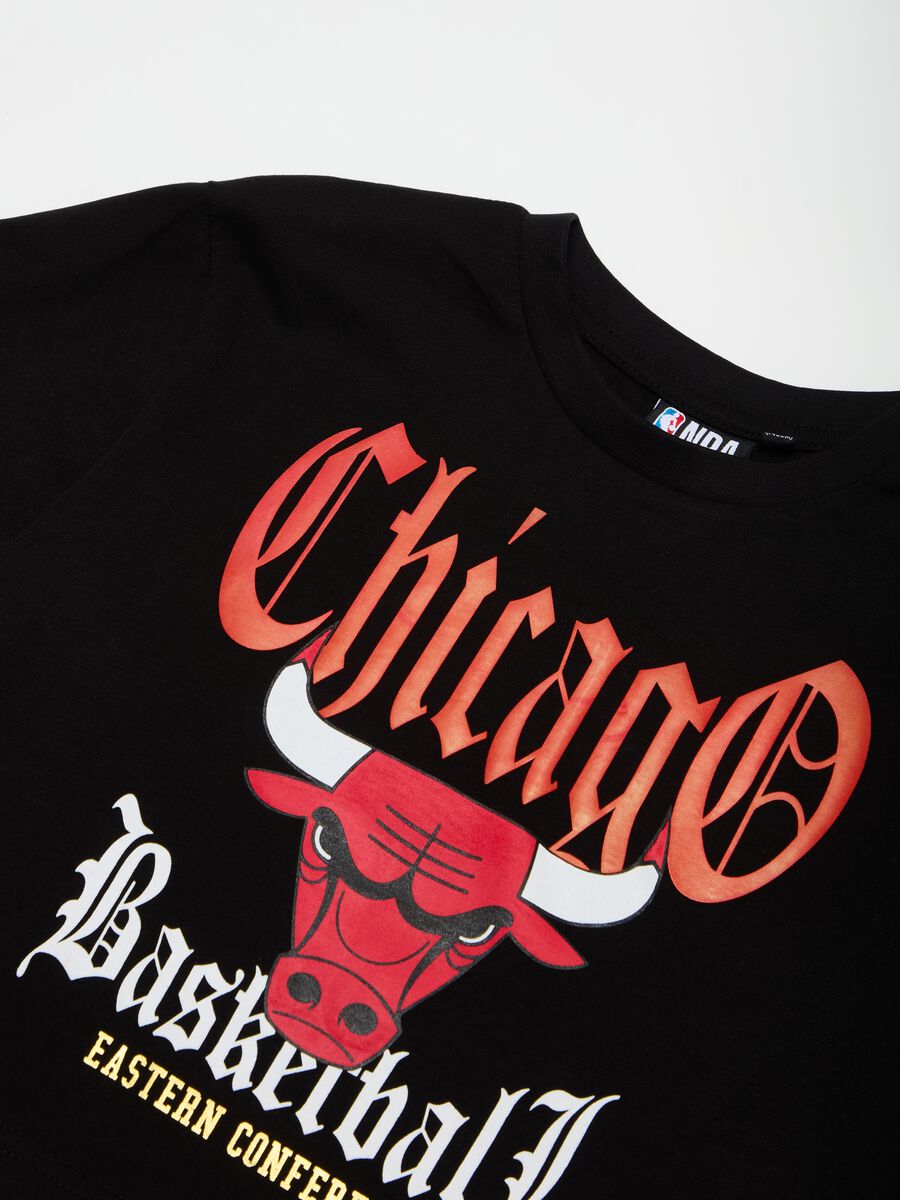 T-shirt crop stampa NBA Chicago Bulls_2