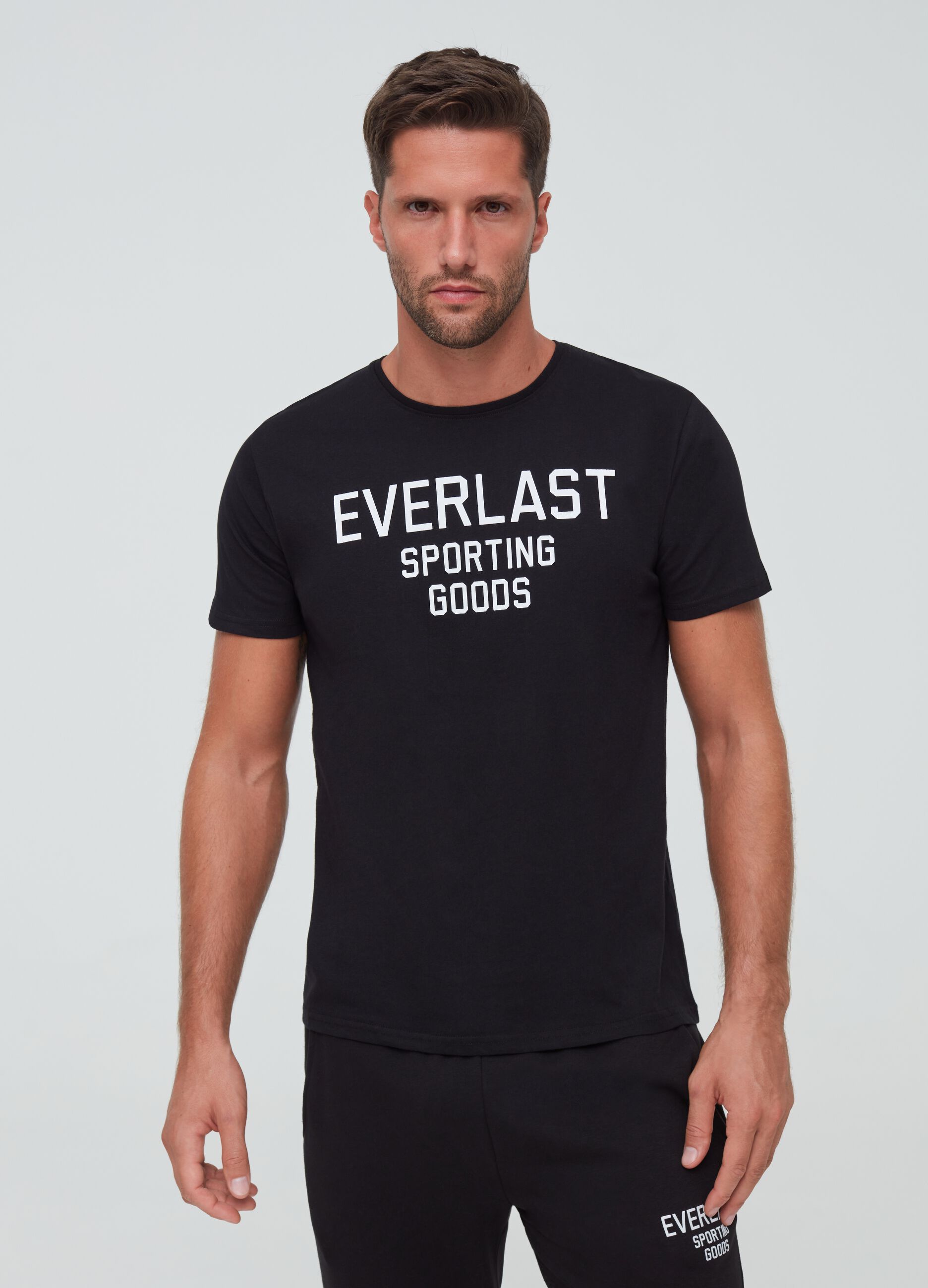 Camiseta de algodón 100% estampado Everlast