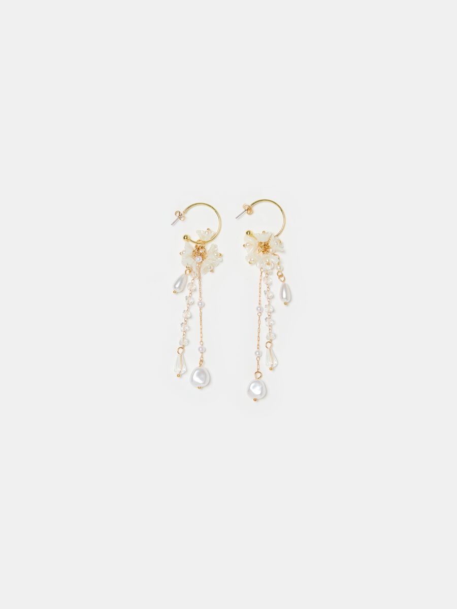 Waterfall earrings with pearls_0