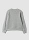 Grey pure cotton girls&rsquo; crew-neck sweatshirt with bow_1