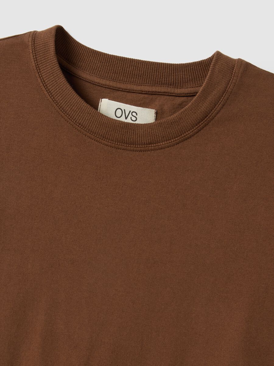 Brown pure cotton T-shirt_1