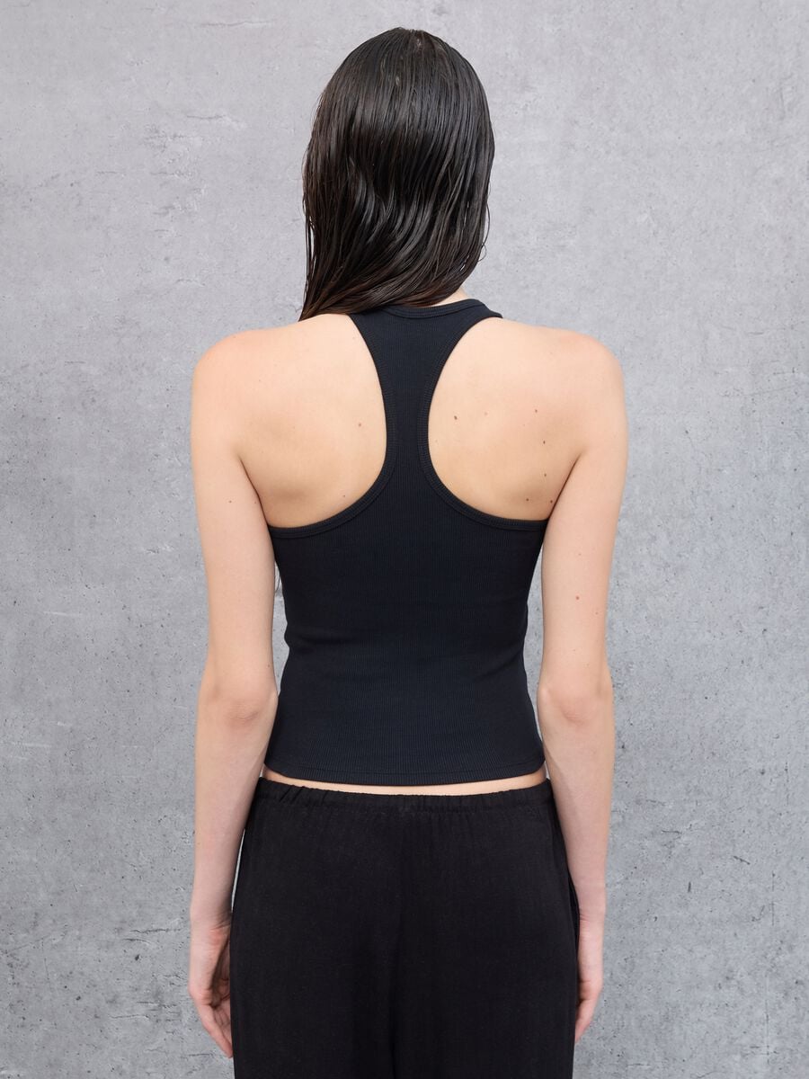 Tank Top Crew Neck Black_1