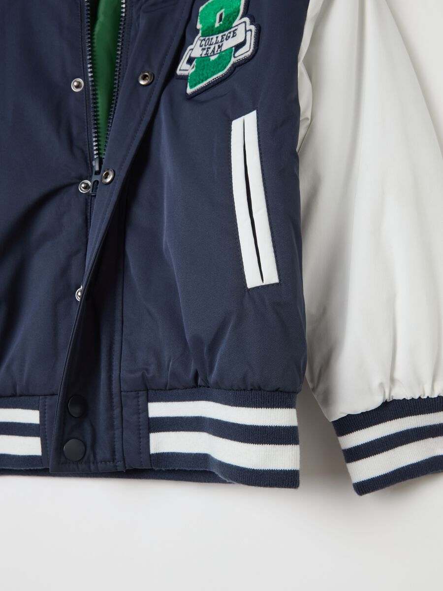 College-motif varsity bomber jacket_3
