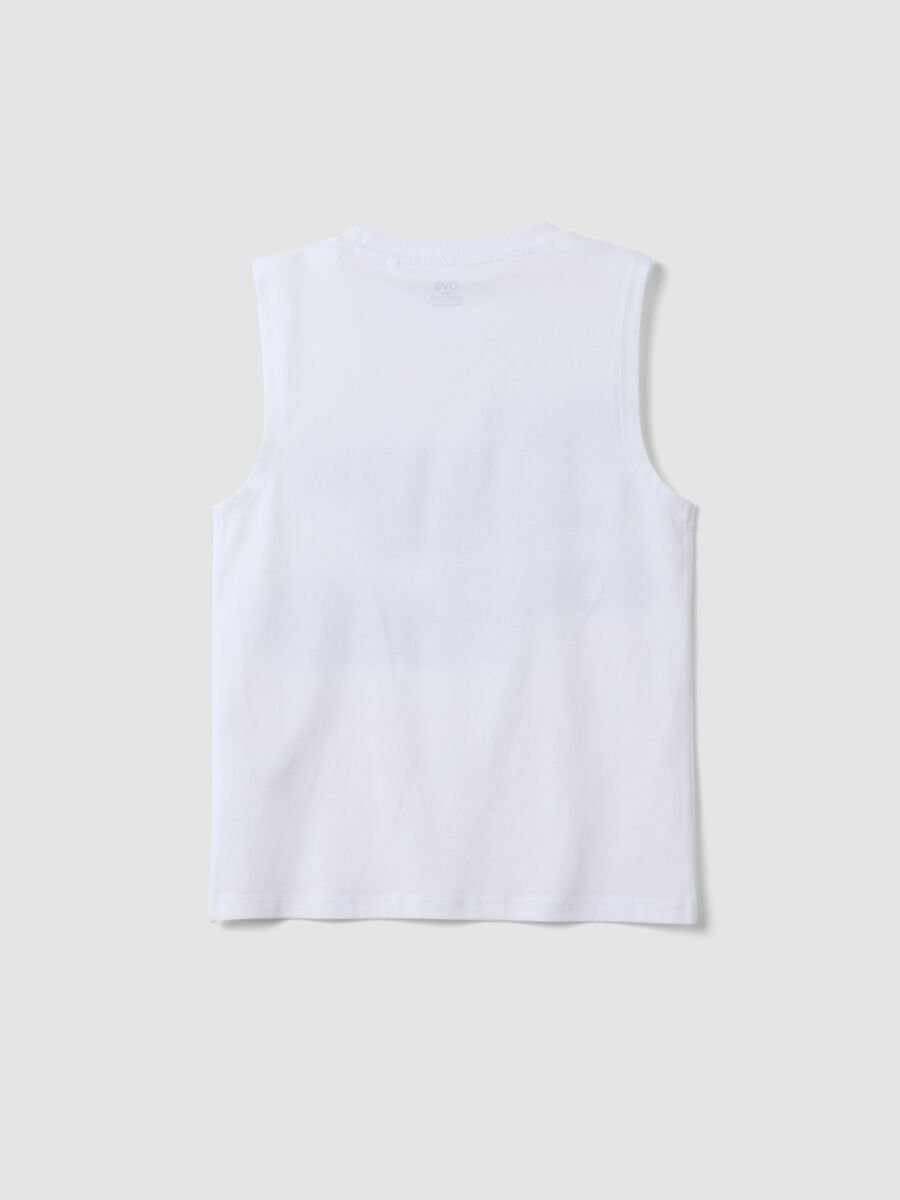White organic cotton tank top_1