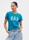 Blaue Baumwoll-T-Shirt_0