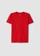 Boys&rsquo; red pure cotton T-shirt, regular fit_3