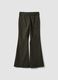 Pantaloni verdi in viscosa elasticizzata slim fit_7
