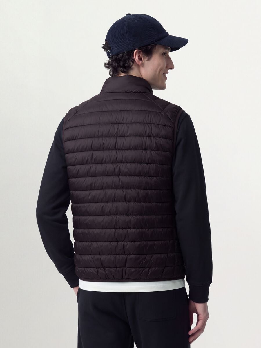 Violette Ultralight Steppweste mit Rei&szlig;verschluss_2