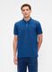 Short Sleeve Stretch Blue Polo_0