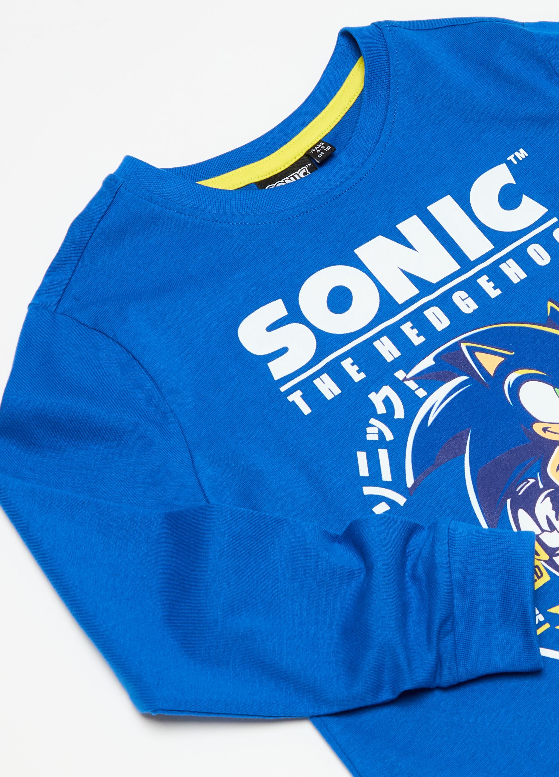 Pijama de algodón orgánico con estampado Sonic™