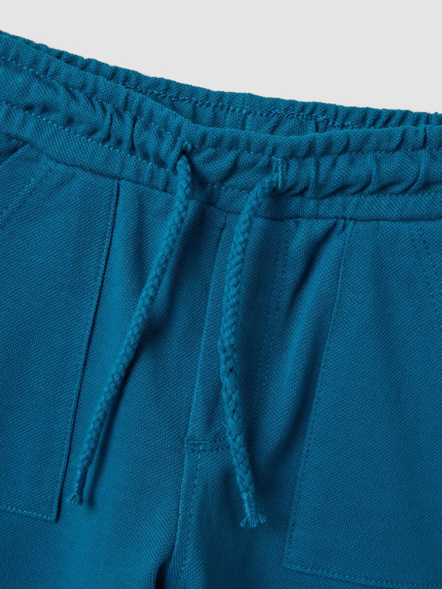 Blue Organic Cotton Shorts_2