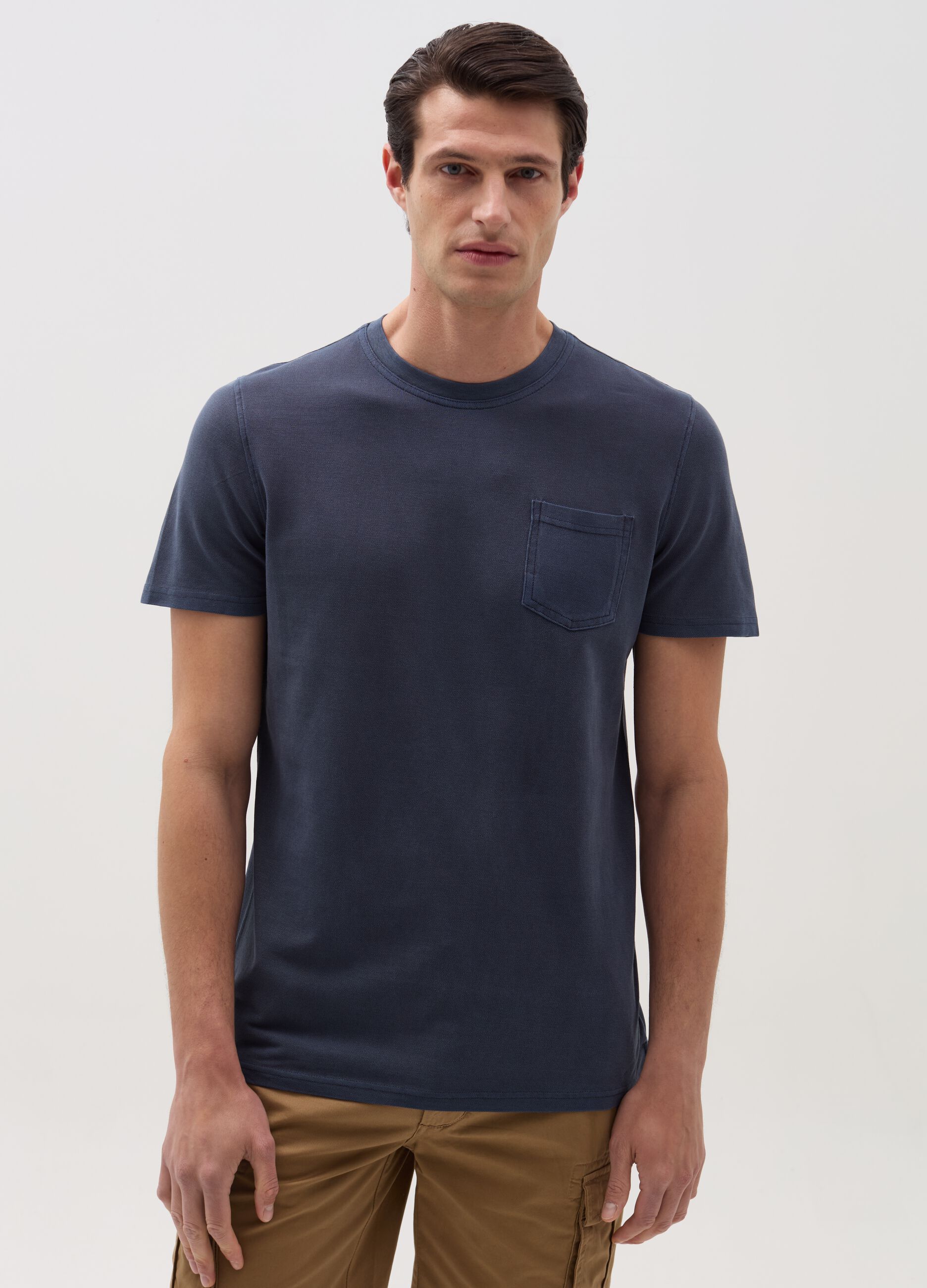 Pique T-shirt with pocket