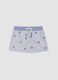 Blue striped baby swim shorts with embroidered boats_0