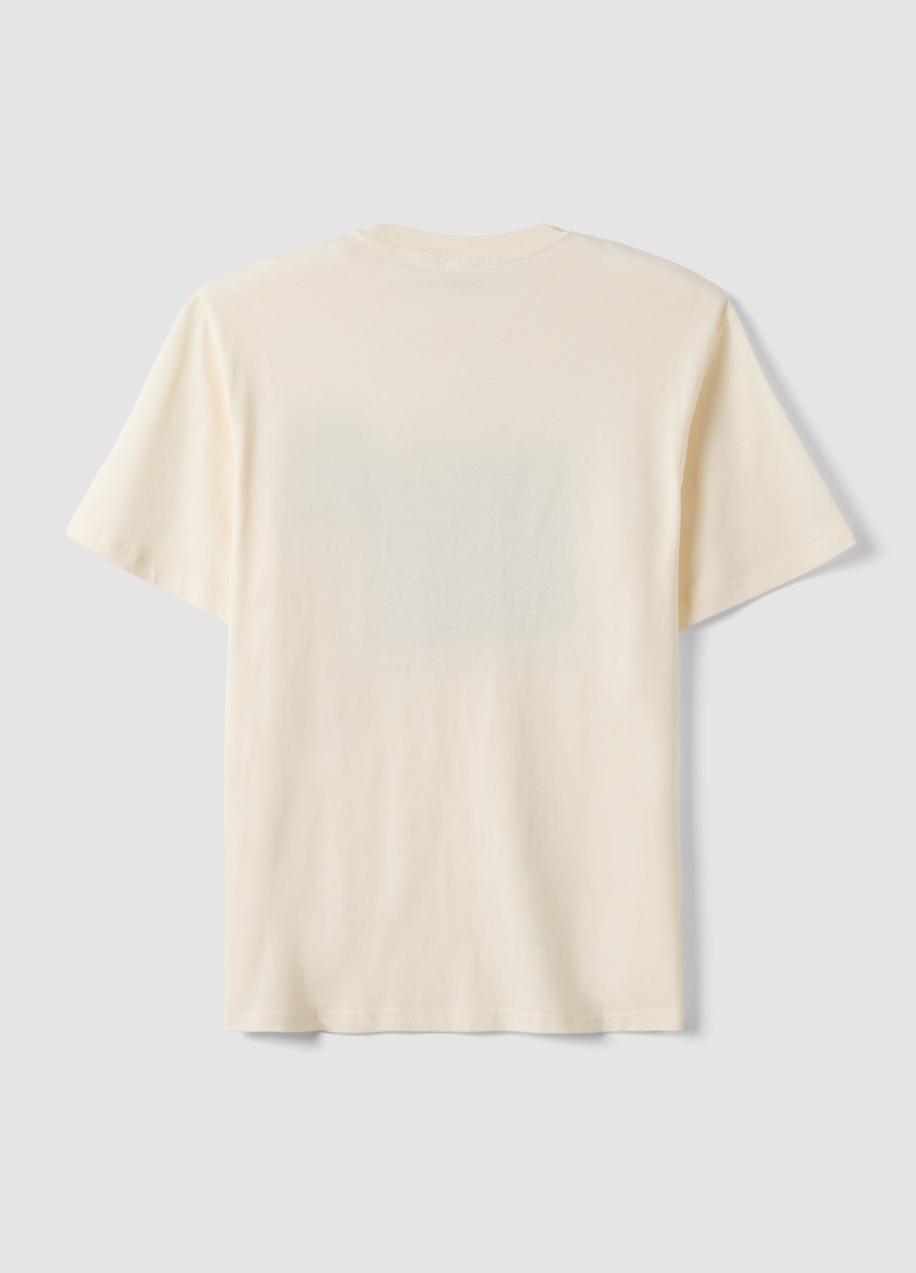 Wei&szlig;es T-Shirt aus reiner Baumwolle mit Peanuts-Print, Relaxed Fit