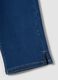 Slim fit blue stretch cotton blend trousers_5