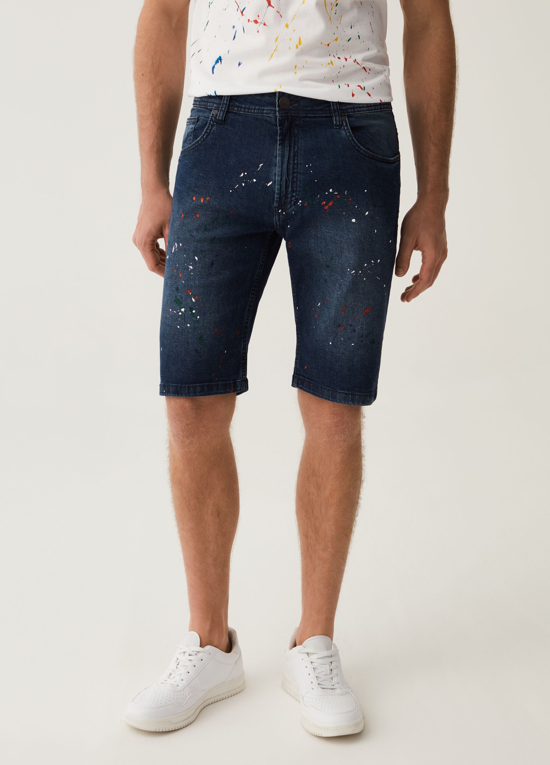 Shorts in denim slim fit RE-UP