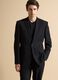 Blazer nero slim fit foderato con rever classici_0