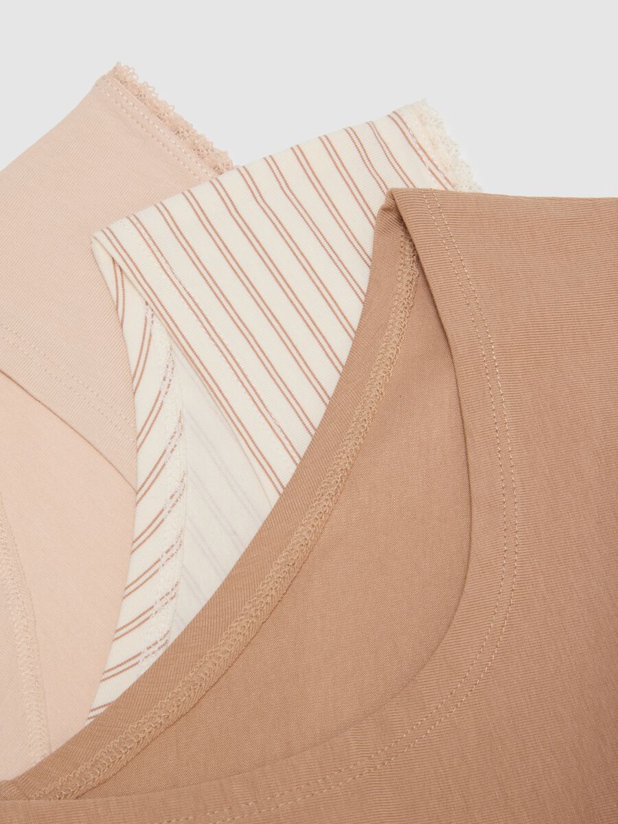 Multicoloured regular fit elasticated cotton brief tripack_1