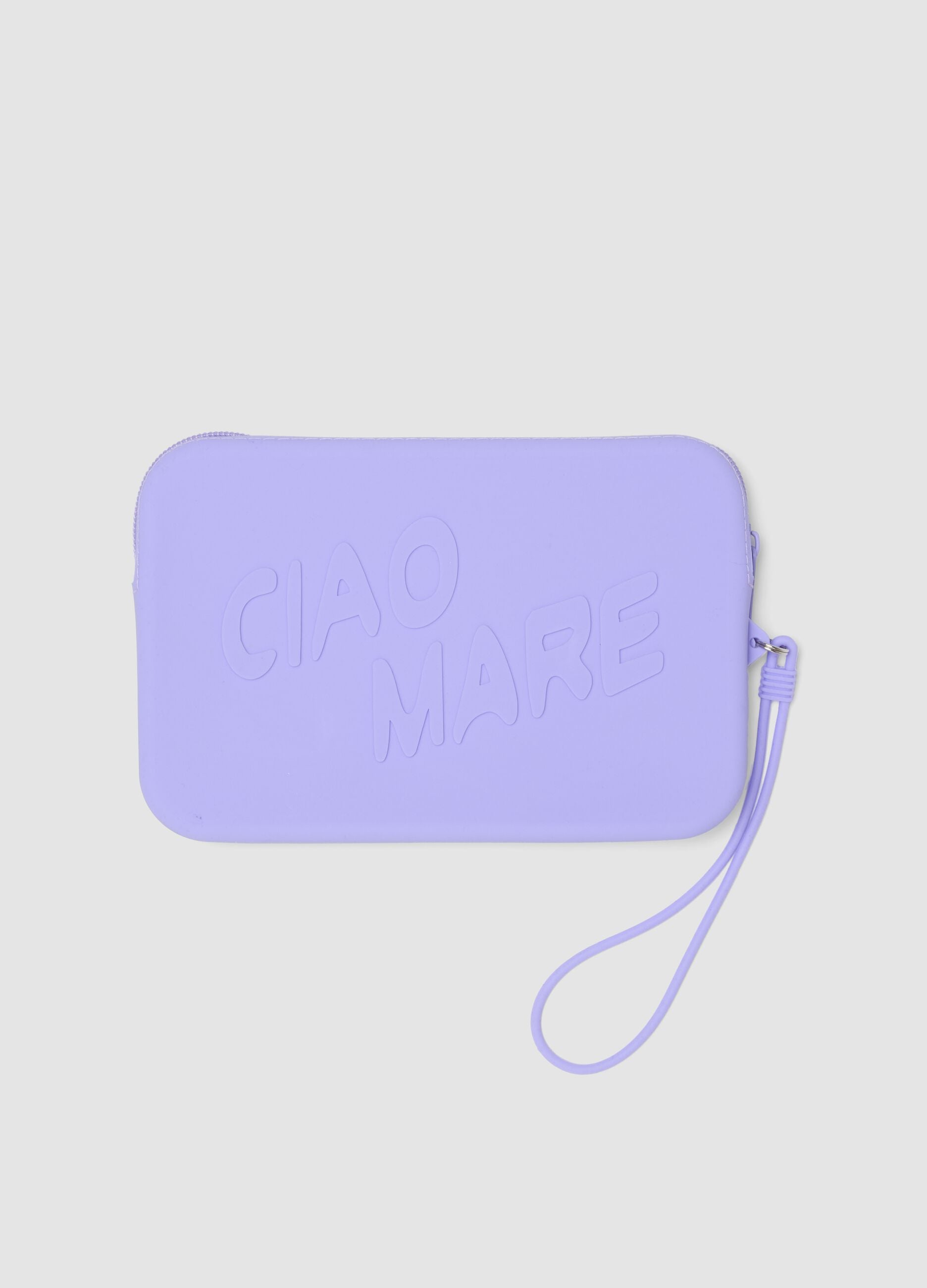 Purple wristlet pouch