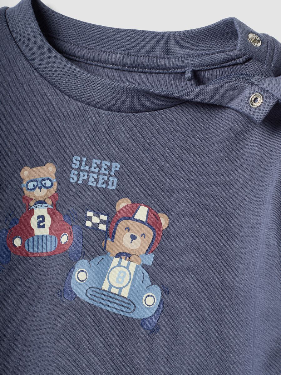 Pyjama violet en pur coton bio avec haut et pantalon ray&eacute;s pour b&eacute;b&eacute; et tout-petit_2
