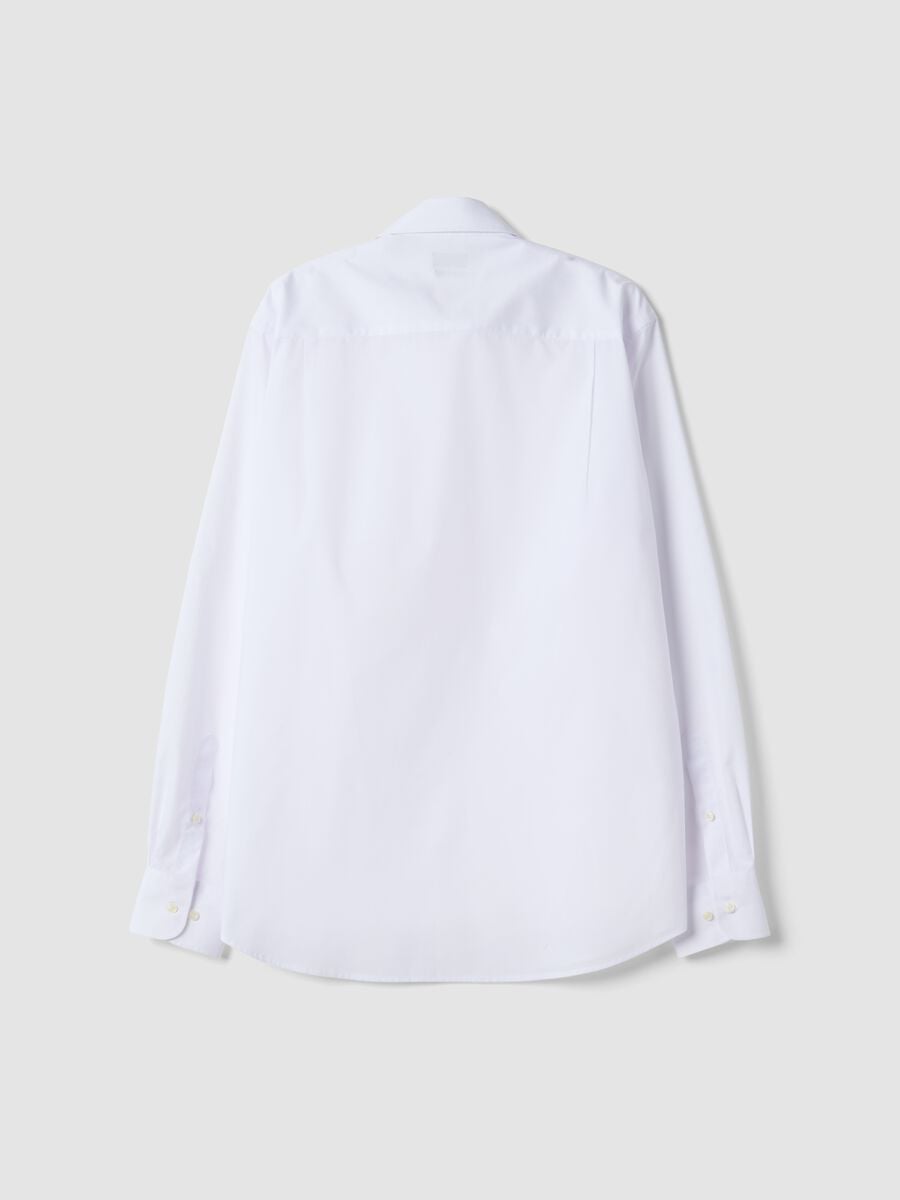 White regular-fit shirt with classic collar, easy iron_6