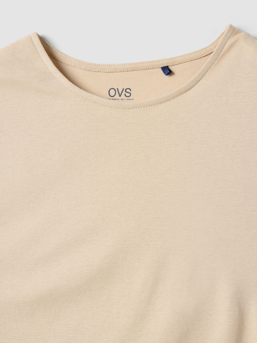 Beiges Tanktop aus reiner Baumwolle im Regular Fit_5