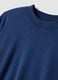 Blue crew-neck pure cotton boxy-fit T-shirt_5
