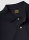 Black pure cotton piqu&eacute; polo shirt with classic collar, regular fit_6