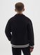 Multicolour deep V-neck oversized boy's cardigan with embroidery_1
