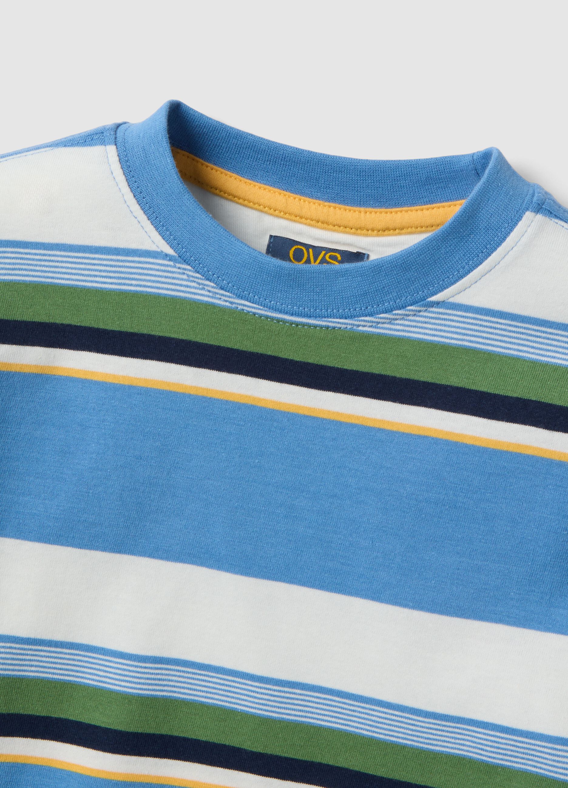 &Pi;&alpha;&iota;&delta;&iota;&kappa;ό T-shirt &alpha;&pi;ό 100% &beta;&alpha;&mu;&beta;ά&kappa;&iota; &mu;&epsilon; &pi;&omicron;&lambda;ύ&chi;&rho;&omega;&mu;&epsilon;&sigmaf; &rho;ί&gamma;&epsilon;&sigmaf;, &kappa;&alpha;&nu;&omicron;&nu;&iota;&kappa;ή &epsilon;&phi;&alpha;&rho;&mu;&omicron;&gamma;ή