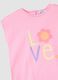 Girls' sleeveless pink pure cotton t-shirt, regular fit_2