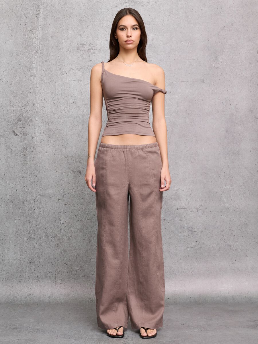 Mocha Asymmetrical Tank Top_3