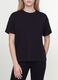 Black oversized pure cotton short-sleeve T-shirt_4