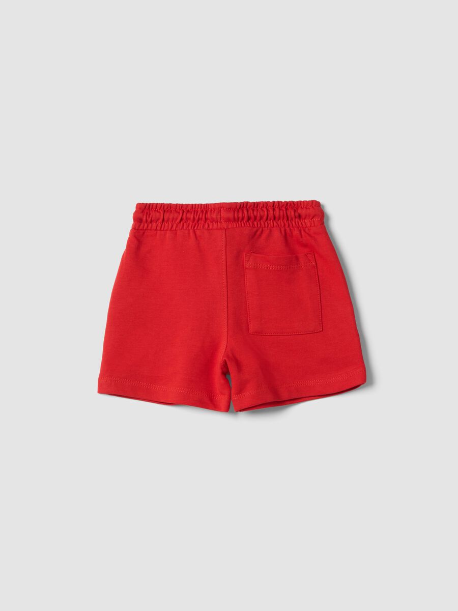Red pure cotton shorts_1