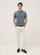 Slim Fit graues Polo aus reiner Baumwolle_1