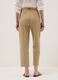 Beige stretch-cotton trousers with elasticated waistband_2