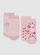 2er-Pack rosa Anti-Rutsch-Socken aus Bio-Baumwolle f&uuml;r M&auml;dchen_0