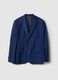Single-breasted regular fit blue blazer_0
