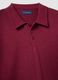 Red regular fit polo shirt in a cotton, linen and silk blend_2