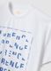 Wei&szlig;es T-Shirt aus reiner Baumwolle mit Print, Regular Fit_5