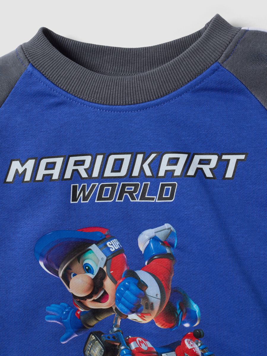 Blue cotton-blend Mario Kart oversized sweatshirt_2