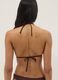 Braunes Triangel-Bikini-Top aus Stretchmaterial_2