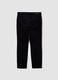 Blue ribbed slim-fit stretch cotton trousers_2