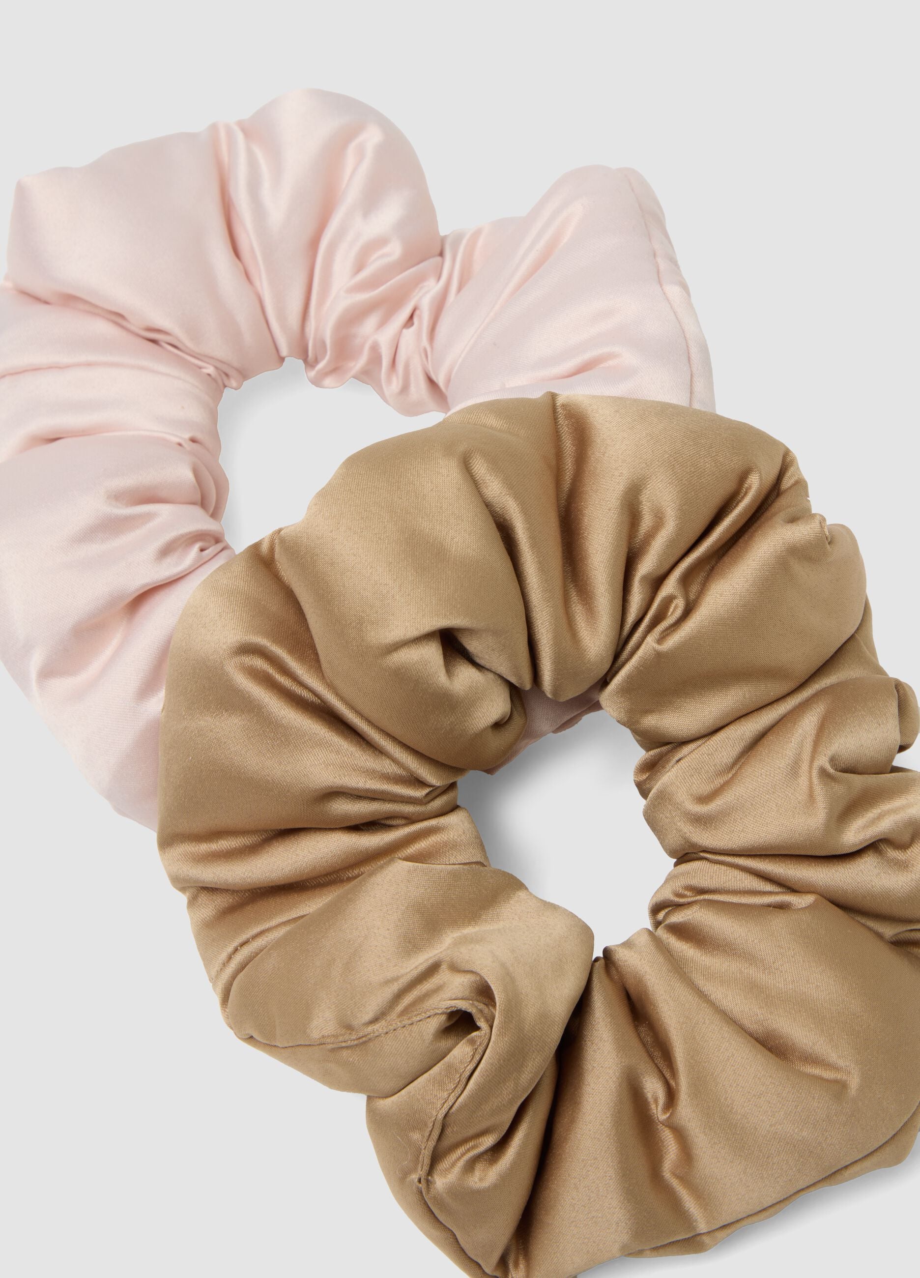 SINCERELY HAIR Feather-soft hair ties 2-piece XL Pink & Mocha