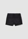 Schwarze Denim-Shorts f&uuml;r M&auml;dchen aus elastischem Baumwollmix, Slim Fit_4