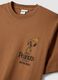 Brown pure cotton Peanuts print T-shirt, relaxed fit_6